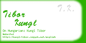tibor kungl business card